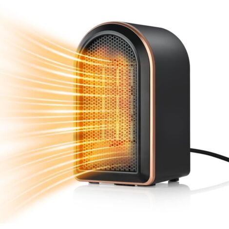Chauffage d'espace électrique, Chauffage en céramique PTC 1200 W avec Thermostat, radiateurs soufflants pour la Maison à Faible consommation d'énergie, Protection Contre Le basculement (1/5)