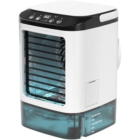 Ventilateur portable de 900 ml, 3 vitesses de vent, grand réservoir d'eau, adapté à diverses activités intérieures/extérieures (1/5)