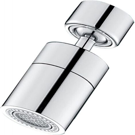 Rallonge de robinet de cuisine, protection anti-éclaboussures, joint universel, aérateur rotatif, bec verseur d'eau filtrée, aérateur, argent, deux modes (1/5)