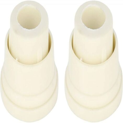 Pool escalator Rubber plug pour Échelle de piscine Bumper plug Set de 2 pièces blanc éChelle Pieds Piscine éChelle Bouchon en Caoutchouc Pare Chocs Garde Tampons de Remplacement éChelles sous M (1/5)