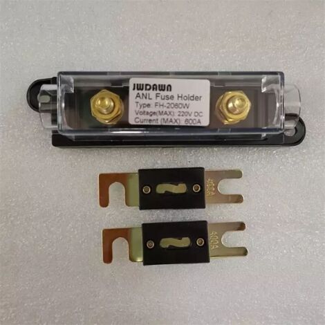1X bloc porte-fusible ANL + 2X 400A 400 Amp fusible ANL chariot de Golf boulon boulon sur fusible camping-car tracteur Wagon caravane Camping bateau (1/5)