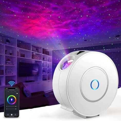 Projecteur De Ciel Étoilé Led Alexa, Projecteur D'étoiles Led Intelligent 3d Galaxy Avec Application/Commande Vocale, Minuterie, Compatible Avec Alexa/Google Assistant, Adapté Aux Chambres De
