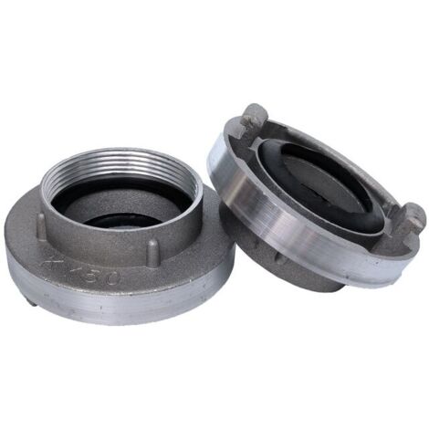 Raccord en 2 pièces, interface encliquetable, pour conduits en tissu industriel et de construction (1/5)