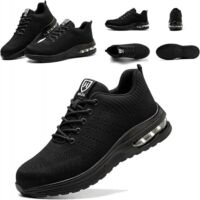 Chaussures de sécurité pour hommes et femmes, chaussures de sport de sécurité légères, confortables, antidérapantes, anti-écrasement et anti-perforation, 43