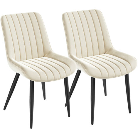 Lot de 2 Chaises , Chaises Salle à Manger avec Pied Métal, velours,Chaise de Confortable ,chaises de salle à manger,50x62x85 cm -MB