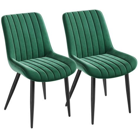 Lot de 2 Chaises , Chaises Salle à Manger avec Pied Métal, velours,Chaise de Confortable ,chaises de salle à manger,50x62x85 cm -LS