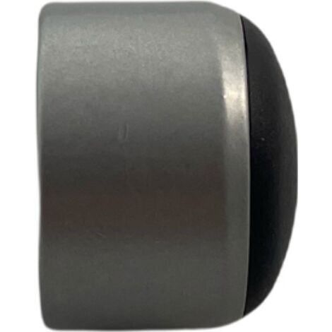 Butoir mural/bequille en aluminium époxy & bague en élastomère (caoutchouc) noir. Diamètre 30mm Hauteur 22mm.MADE IN FRANCE (1/4)