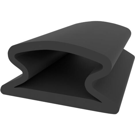 Klebedichtung für Türen und Fenster - Schwarz - 10 Meter - 12 mm Breite - 6 mm Höhe - D-Profil - selbstklebende Dichtung