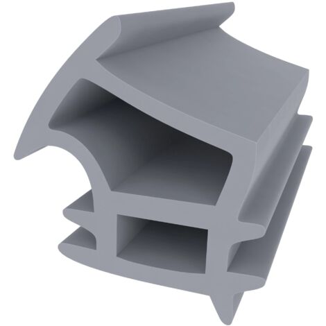 Stahlzargendichtung für Novoferm C-190 Stahltüren - Grau - Muster - 16 mm Höhe - Türdichtung Stahlzarge - Zugluftstopper und Schallschutz - Tür Dichtung Gummi