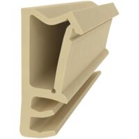 Flügelfalzdichtung für Holzfenster - Beige - 8 Meter - 12 mm Falzhöhe - 4-5 mm Nutbreite - Fensterdichtungen Holzfenster - Fenster Dichtung