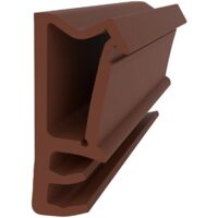 Flügelfalzdichtung für Holzfenster - Braun - 10 Meter - 12 mm Falzhöhe - 4-5 mm Nutbreite - Fensterdichtungen Holzfenster - Fenster Dichtung