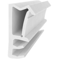 Flügelfalzdichtung 10 mm Falzhöhe - Weiß - 10 Meter - Fensterdichtung - Türdichtung - Gummidichtung für Holzfenster - Dichtung gegen Kälte und Zugluft