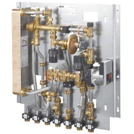 OVENTROP Station d'appartement Regudis W-HTF avec circuit de chauffage mélangé plage de puissance 2, 15 l/min., échangeur de chaleur brasé au cuivre, 1341141