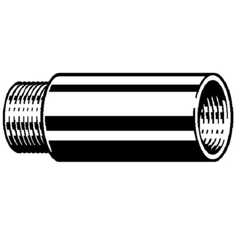 Viega Allonge de robinet, G 1/2, L 80 bronze rouge ou bronze au silicium, chromé modèle 3526, 447236 (1/5)