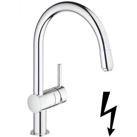 GROHE Mitigeur évier Minta 32511 Basse pression chrome, 32511000 (1/4)
