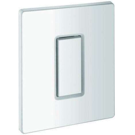 GROHE Plaque de recouvrement 42377 avec bouton-poussoir alpinweiß, 42377SH0 (1/2)