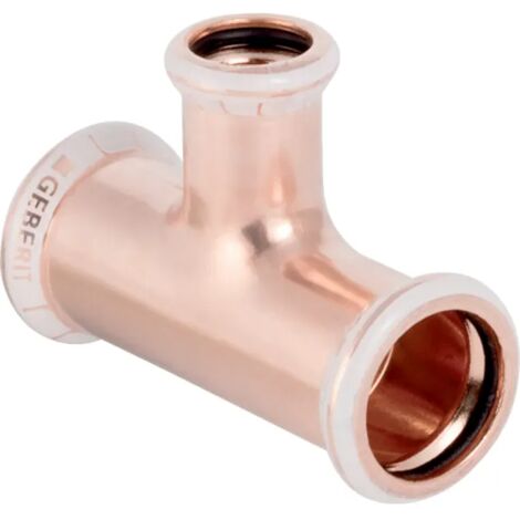 Geberit Mapress Kupfer T-Stück reduziert, DN 20 / 20 / 12, dø 22 mm, 61242 (1/4)