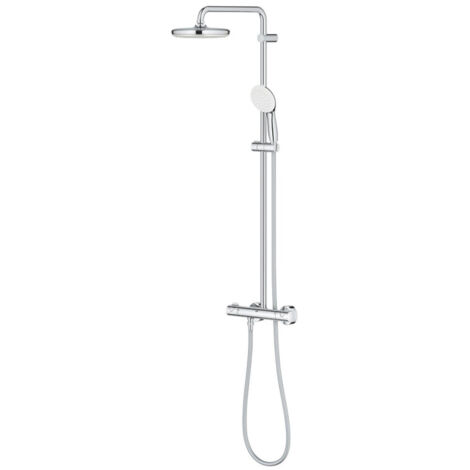 Grohe – Colonne de douche thermostatique Tempesta 210 – Douchette de tête jet de pluie – Thermostat avec Aquadimmer et SafeStop 38°C – Flexible 1,75 m (1/5)