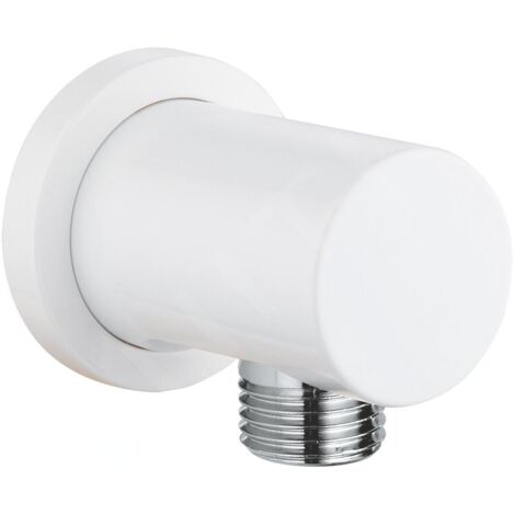 GROHE Wandanschlussbogen Rainshower 27057 runde Rosette moon white/chrom, 27057LS0