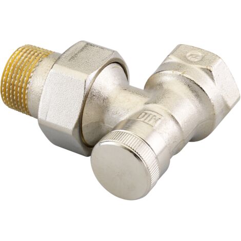 Danfoss Raccord de retour RLV 20 R 3/4, équerre, nickelé, 003L0145 (1/3)