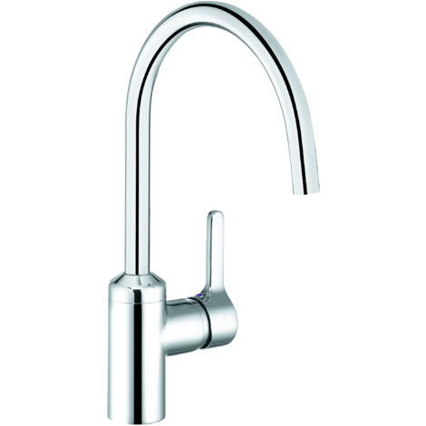 KLUDI BINGO STAR Mitigeur d'évier DN 15 Basse pression finition acier inoxydable, 428099678 (1/3)
