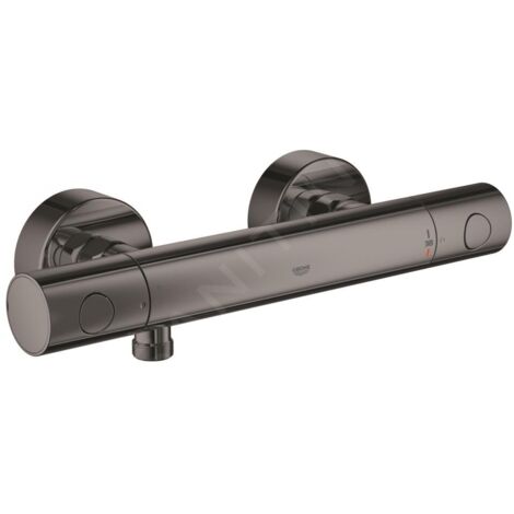 GROHE Mitigeur thermostatique douche Grohtherm 1000 C 340652 Montage mural hard graphite, 34065A02