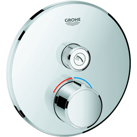 GROHE Mitigeur encastré SmartControl 29144 rond FMS 1 robinet d'arrêt chrome, 29144000 (1/4)