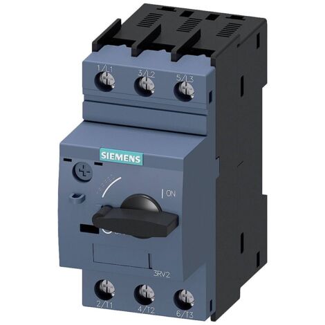 Siemens Disjoncteur, S0, Protection moteur, Classe 10, Déclencheur A 2,2-3,2A, Déclencheur N 42A, 3RV20211DA10 (1/4)