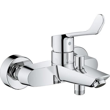 GROHE Mitigeur bain EH Eurosmart 252433 Montage mural levier long chromé, 25243003 (1/4)