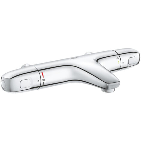 GROHE Mitigeur thermostatique bain/douche Grohtherm 1000 348233 mural sans raccords chromé, 34823003 (1/2)