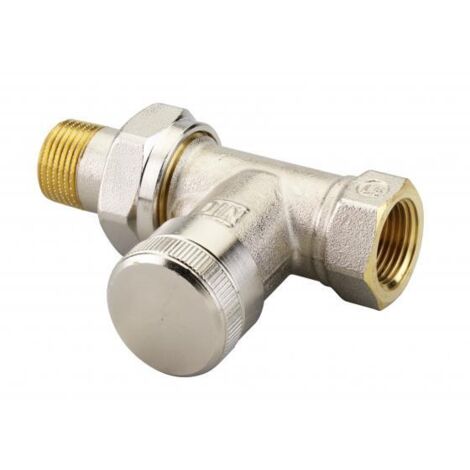 Danfoss Raccord de retour RLV 10 R 3/8, Droit, nickelé, 003L0142 (1/2)