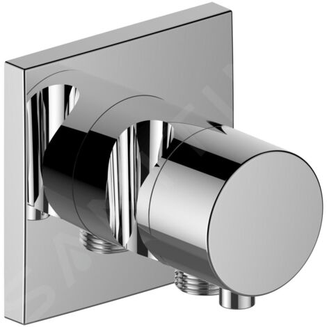 Keuco KE Robinet d'arrêt IXMO Confort 59541, carré raccord flexible/support de douchette, chromé, 59541011202 (1/4)