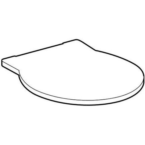 Geberit GE Joly Abattant WC, blanc Charnières acier inoxydable, 571010000 (1/2)
