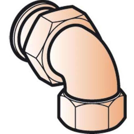 Geberit Mapress Cuivre Raccord coudé de transition 90° avec filetage intérieur, DN 20, 65384 (1/5)