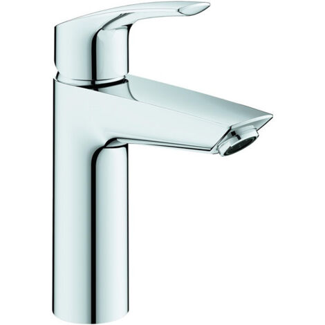 GROHE Mitigeur EH-lavabo Eurosmart 233953 Taille M position centrale froid corps lisse chromé, 2339530E (1/4)