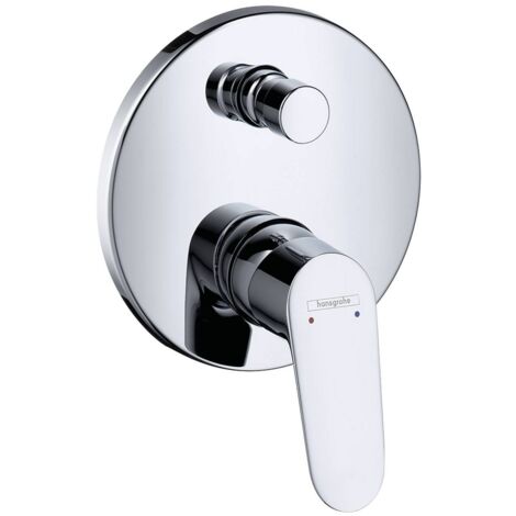 hansgrohe Focus Mitigeur de baignoire monocommande encastré avec combinaison de sécurité intégrée selon EN1717 pour iBox universal Chrome, 31946000 (1/3)