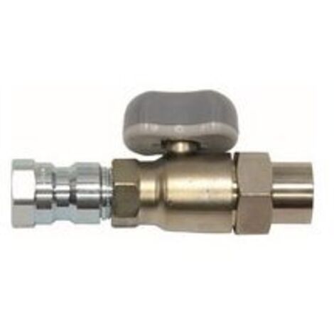 Vaillant Robinet à boisseau sphérique gaz droit avec dispositif de protection incendie Rp 1, 300849 (1/3)