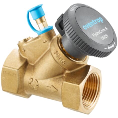 OVENTROP Vanne d'arrêt HydroCom A PN 16, DN 32, filetage intérieur, Kvs: 13, 1062730 (1/4)