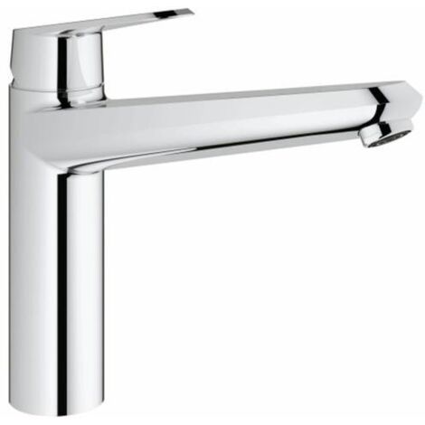 GROHE Mitigeur évier Eurodisc C 337702 bec plat bec coulé chrome, 33770002 (1/4)