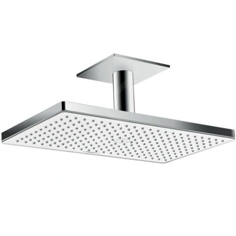 hansgrohe Rainmaker Select Douche de tête 460 1jet EcoSmart 9 l/min avec raccordement au plafond Blanc/Chrome, 24012400 (1/5)