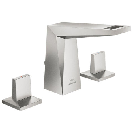 Grohe Allure Brilliant Mélangeur Lavabo 3 trous Taille M Finition inox brossé infinity, 20626DC0 (1/3)