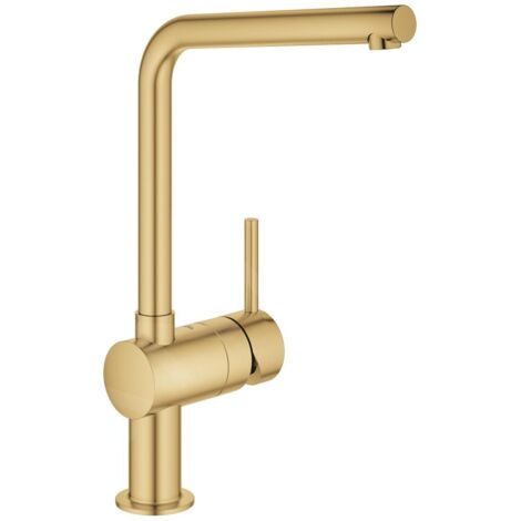 Grohe – Mitigeur monocommandé pour évier avec bec en L – Goulot haut pour grandes casseroles – Système de montage rapide – 31375GN0 (1/5)