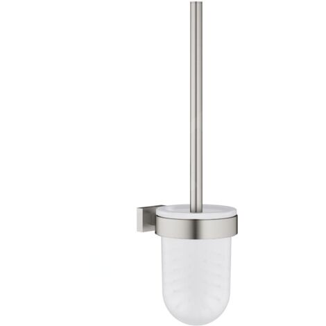 Grohe Essentials Cube Porte-balai de WC Finition inox brossé infinity, 40513DC1 (1/3)