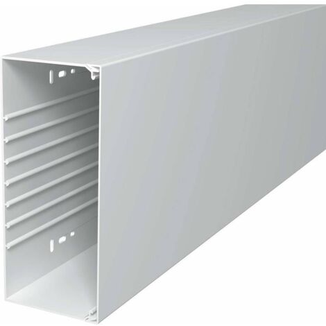 Obo Bettermann – Canal à câbles 230 mm – PVC 100% – Longueur 2 m – Installation facile avec perforations – Pour espaces confinés