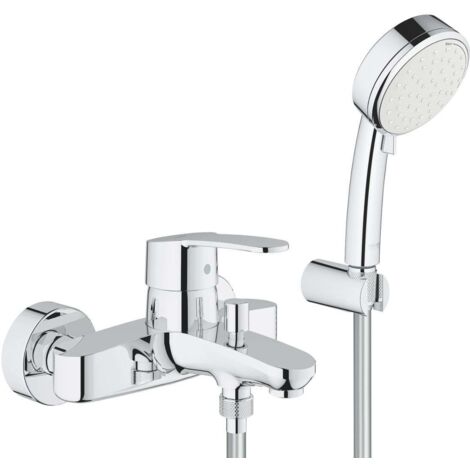 Mitigeur de baignoire monocommande – Finition chrome – Technologie GROHE SilkMove pour contrôle précis – Installation murale