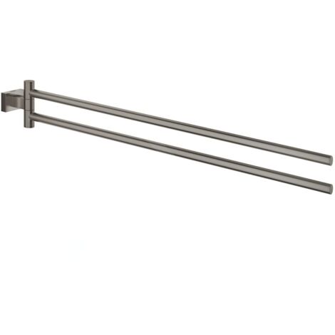 GROHE Porte-serviettes Essentials Cube 406241 2 bras 439mm hard graphite brossé, 40624AL1 (1/3)