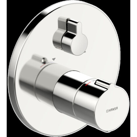 HANSA Set de finition pour bain/douche HANSAHOME 8862 Rosette ronde avec dispositif de sécurité Chrome, 88623045 (1/5)