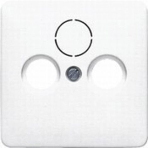 Jung Cache pour prises SAT/BK universelles 1gang, thermoplastique, série CD, blanc 561 SAT (1/2)