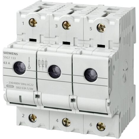 Siemens 5SG7133 Interrupteur-sectionneur Taille du fusible = D02 63 A 400 V 1 pc(s) D324171 (1/3)