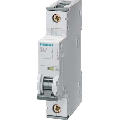 Siemens Disjoncteur 230/400V 10kA, 1 pôle, C, 2A, T=70mm, 5SY41027 (1/4)